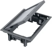 Puszki elektryczne i akcesoria - Kontakt Puszka-podłogowa-8x-K45-lub-4x-SIMON500-z-pokrywą-5mm-z-zamkiem-szary FB24105/1 - miniaturka - grafika 1