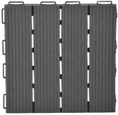 Podesty i deski tarasowe - Podest tarasowy 30 x 30 cm grafitowy 8 sztuk - miniaturka - grafika 1