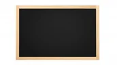 Tablice i flipcharty - Allboards Tablica kredowa czarna 90x60 cm rama drewniana naturalna TB96NAT - miniaturka - grafika 1