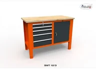 Stoły warsztatowe - Malow Stół narzędziowy SWT 12/03 "DWÓJKA" metalowy na klucz SWT12/03 - miniaturka - grafika 1