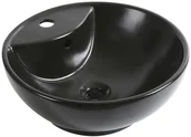 Umywalki - Novoterm Umywalka nablatowa KR-191 CZARNY - miniaturka - grafika 1