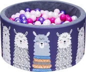 Suche baseny - Welox Suchy basen dla dzieci 90x40 z kulkami piłeczkami 7cm - Lamy WL-B-AL - miniaturka - grafika 1