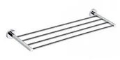 Ręczniki - Sapho X-ROUND E półka na ręczniki 655mm chrom 104105082) XR412 - miniaturka - grafika 1