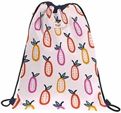 Plecaki - Grafoplás Grafoplás 37610506 Maja Rönnbäck plecak ze sznurkami i kieszenią zewnętrzną, niebieski, 36 x 47 cm - miniaturka - grafika 1