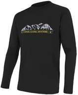 Pozostała odzież narciarska - Sensor Merino PT MOUNTAINS Mens T-Shirt Short Sleeves Czarny XXL 2018-2019 - miniaturka - grafika 1