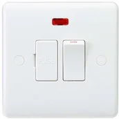 Bezpieczniki elektryczne - Grene Knightsbridge Knightsbridge CU6300N zakrzywiona krawędź 13 A przełączana stożkowy Neon, biały CU6300N - miniaturka - grafika 1