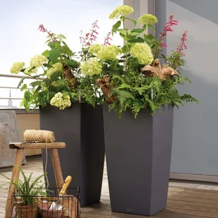 Lechuza Donica CUBICO Color 40/40/75 piaskowy brąz - Donice - miniaturka - grafika 6