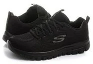 Buty sportowe damskie - Skechers Graceful-get Connected 12615-bbk - miniaturka - grafika 1