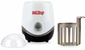 Podgrzewacze butelek i sterylizatory - Nby Nby ID1564 ogrzewacz i sterylizator 2 w 1, biały - miniaturka - grafika 1