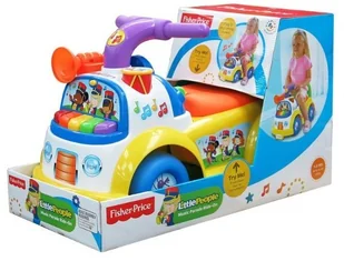 Fisher Price Little People Muzyczna Parada żółty - Jeździki dla dzieci - miniaturka - grafika 2