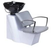 Myjki fryzjerskie - Barbiero Myjnia fryzjerska LIVIO jasno szara BH-8012 - miniaturka - grafika 1