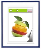 Ramki na zdjęcia - Hama ramki na zdjęcia "Sevilla", DIN A3 (29,7 x 42 cm), papier z passe-partout 18 x 24 cm, odporne na pękanie szkło z tworzywa sztucznego, do zawieszenia, niebieski 00061657 - miniaturka - grafika 1