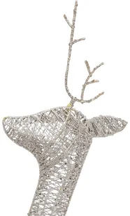 vidaXL Lumarko Ozdoba świąteczna: rodzinka reniferów, 270x7x90 cm, złota 328503 - Oświetlenie świąteczne - miniaturka - grafika 8