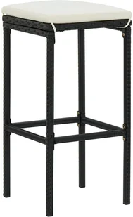 vidaXL 3-częściowy zestaw mebli barowych, polirattan, czarny 313471 - Stoły z krzesłami vidaXL 3-częściowy zestaw mebli barowych, polirattan, czarny 313471 - Stoły z krzesłami - miniaturka - grafika 23