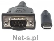 Manhattan Kabel USB TypC Seriell-Konverter RS232/COM/DB9 0,45m 151283 - Kable USB Manhattan Kabel USB TypC Seriell-Konverter RS232/COM/DB9 0,45m 151283 - Kable USB - miniaturka - grafika 4