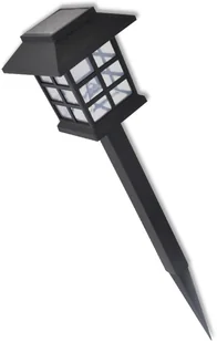 vidaXL Zewnętrzne lampy solarne LED 12 szt. ze szpikulcem 8,6 x 38 cm - Lampy ogrodowe - miniaturka - grafika 3
