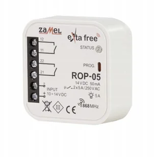 Zamel Exta Free radiowy odbiornik dopuszkowy 2-kanałowy ROP-05 EXF10000091 - Sterowniki i przekaźniki - miniaturka - grafika 4