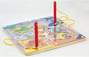 Viga Toys Viga Labirynt Magnetyczny Drewniany Tor Nurek - Zabawki interaktywne dla dzieci - miniaturka - grafika 6
