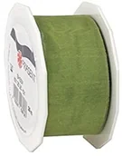 Pasmanteria - C.E. Pattberg C.E. Pattberg Sheer Organza Ribbon oliwkowa, 25 mm - 25 m 6012525-619 - miniaturka - grafika 1