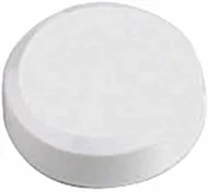 Magnesy - Maul Magnesy Facetterand MAULpro, okrągłe, nietłukące się tworzywo sztuczne, białe, siła przyczepności 0,3 kg 6176102 - miniaturka - grafika 1