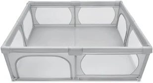 Moby System Duży kojec 200 cm x 160 cm - plac zabaw dla dziecka, suchy basen KOJEC SZARY 1.6 - Maty piankowe - miniaturka - grafika 12