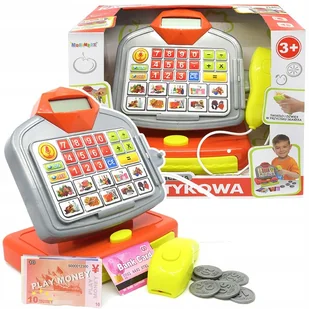 Duża Kasa Sklepowa Fiskalna dla Dzieci Kalkulator - Zabawy w naśladowanie dorosłych - miniaturka - grafika 9