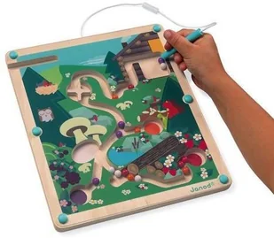 Janod Magnetyczny labirynt Las, solution-bc-7039-0 - Zabawki zręcznościowe - miniaturka - grafika 2