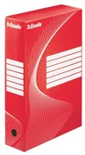 Półki na dokumenty - Esselte PUDŁO ARCHIWIZACYJNE 80mm CZERWONY - miniaturka - grafika 1