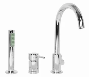 STELLMAN Bateria Wanowa 3 otworowa UNO chrom 9125-30C - Baterie wannowe i prysznicowe - miniaturka - grafika 2