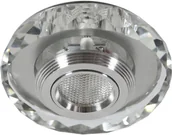 Oprawy, klosze i abażury - Candellux Oprawa halogenowa SS-35 AL/TR (3 W) LED COB Szkło Transparentne - miniaturka - grafika 1