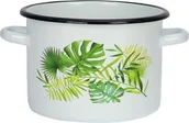Garnki - Emalia Olkusz Olkusz GARNEK EMALIOWANY "MONSTERA&quot 3L 5902645012941 - miniaturka - grafika 1