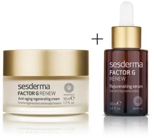 Sesderma Factor G ZESTAW Regenerujący krem przeciwstarzeniowy + Serum z pęcherzykami lipidowymi 50 ml, 30 ml - Zestawy kosmetyków damskich - miniaturka - grafika 3