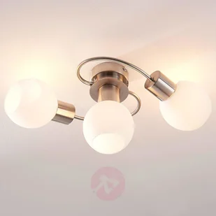 Lindby Okrągła 3-lampowa lampa sufitowa stal w tym LED - Ciala - Lampy sufitowe - miniaturka - grafika 2