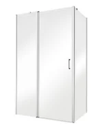 Kabiny prysznicowe - Kabina prysznicowa drzwi uchylne 110x100 cm Exo-C Besco EC-110-190C+PCH-100-190C - miniaturka - grafika 1