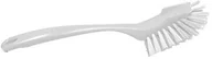Akcesoria do odkurzaczy - Maya Professional Tools Maya Professional Tools 10463-1 szczotka do mycia naczyń ze średnio-twardym włosiem, FBK/Higiena artykułów spożywczych ze skrobakiem, 255 mm x 28 mm, biała 10463-1 - miniaturka - grafika 1