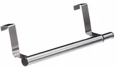 Wieszaki łazienkowe - Relaxdays drążek na ręczniki rozsuwany, jednoramienny, bez wiercenia do drzwi lub szafy, maks. szerokość 40 cm, stal szlachetna, srebro 10024088 - miniaturka - grafika 1