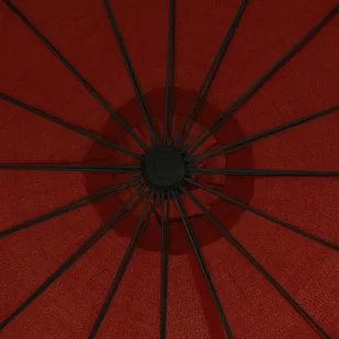 vidaXL Wiszący parasol, terakotowy, 3 m, aluminiowy słupek vidaXL - Parasole ogrodowe - miniaturka - grafika 2