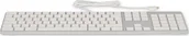 Klawiatury - LMP Klawiatura USB-C Przewodowa Biało-srebrna IT KB-1843-IT KB-1843-IT - miniaturka - grafika 1