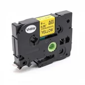 Papier do drukarek - Brother TZe-V621, 9mm x 5,5m, czarny druk / żółty podkład, vinyl, taśma zamiennik - miniaturka - grafika 1