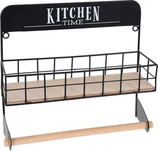 Nowoczesna Wisząca Metalowa Półka Industrial Loft - Półki do kuchni - miniaturka - grafika 3