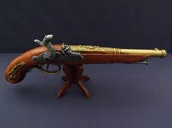 Repliki - broń - Denix SA REPLIKA PISTOLET FRANCUSKI NA STOJAKU MODEL 1014L+800 1014L+800 - miniaturka - grafika 1