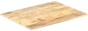 vidaXL Blat stołu, lite drewno mango, 15-16 mm, 80x60 cm vidaXL - Blaty meblowe i parapety okienne - miniaturka - grafika 7