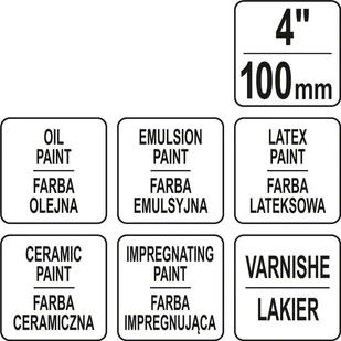Yato Pędzel angielski płaski M 4" Yato YT-54505 - Pędzle - miniaturka - grafika 3