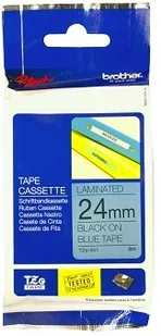 Brother taśma 24mm black on blue TZE551 - Akcesoria do kas i terminali - miniaturka - grafika 5