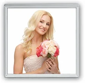 Ramki na zdjęcia - ZEP S.r.l. Silver Frame posrebrzana ramka na zdjęcia, srebrna, na zdjęcia w formacie 5 x 8 cm, - miniaturka - grafika 1