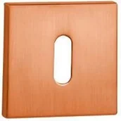 Szyldy i rozety - VDS Rozeta kwaratowa R67F miedź satyna klucz 49-0253 - miniaturka - grafika 1