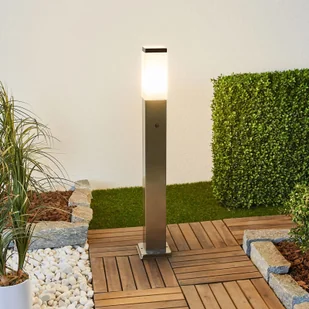 G & L HANDELS GMBH Słupek ogrodowy LED 400166 dwa gniazda, czujnik - Lampy ogrodowe - miniaturka - grafika 2