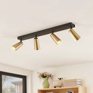 Lucande Lucande Angelina lampa sufitowa mosiądz-złota 4pkt - Lampy sufitowe - miniaturka - grafika 2