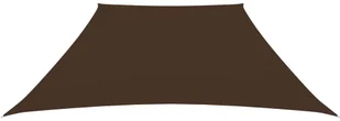 vidaXL Trapezowy żagiel ogrodowy, tkanina Oxford, 3/4x2 m, brązowy 135846 - Parasole ogrodowe - miniaturka - grafika 3