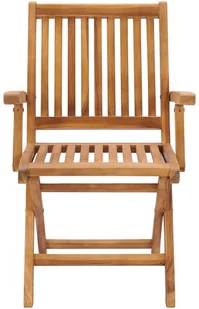 vidaXL Składane krzesła ogrodowe z poduszkami, 6 szt., drewno tekowe! 3072767 - Fotele i krzesła ogrodowe - miniaturka - grafika 4